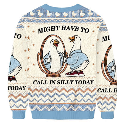 Baddiecat Funny Silly Goose Ugly Sweatshirt