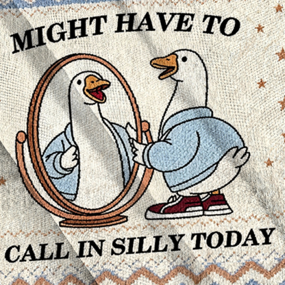 Baddiecat Funny Silly Goose Ugly Sweatshirt