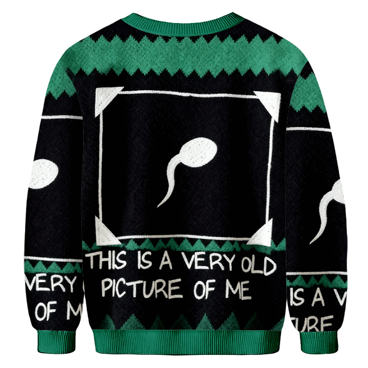 Baddiecat This Is A Very Old Picture Of Me Christmas Ugly Sweatshirt