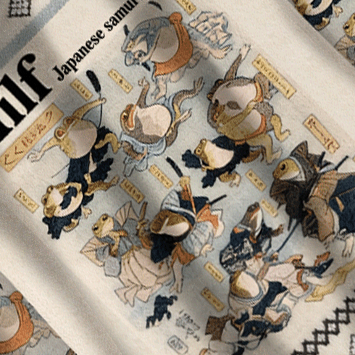 Baddiecat Mifl Japanese Samurai Frog Ugly Sweatshirt