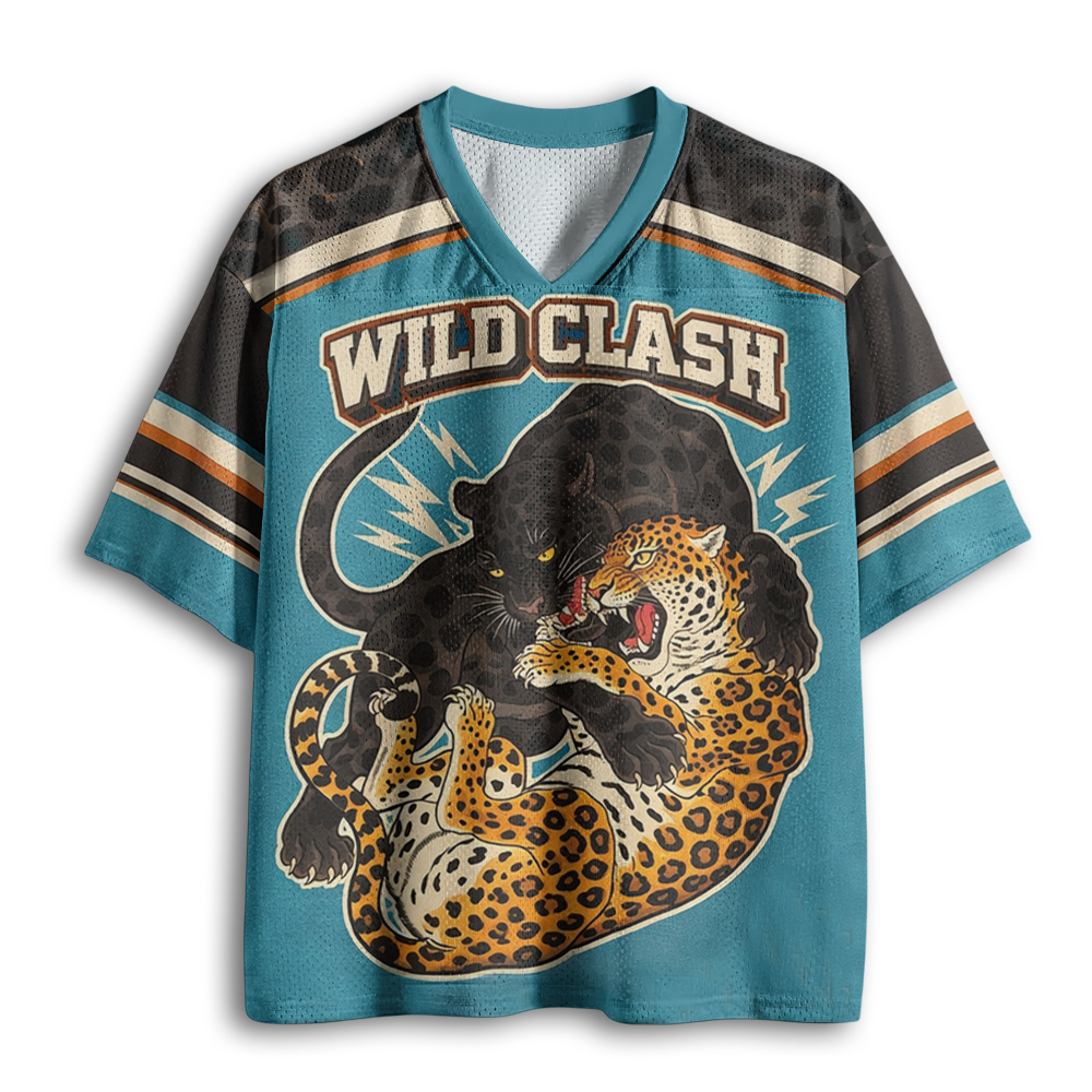 Baddiecat Panther Vs Leopard Mesh Jersey