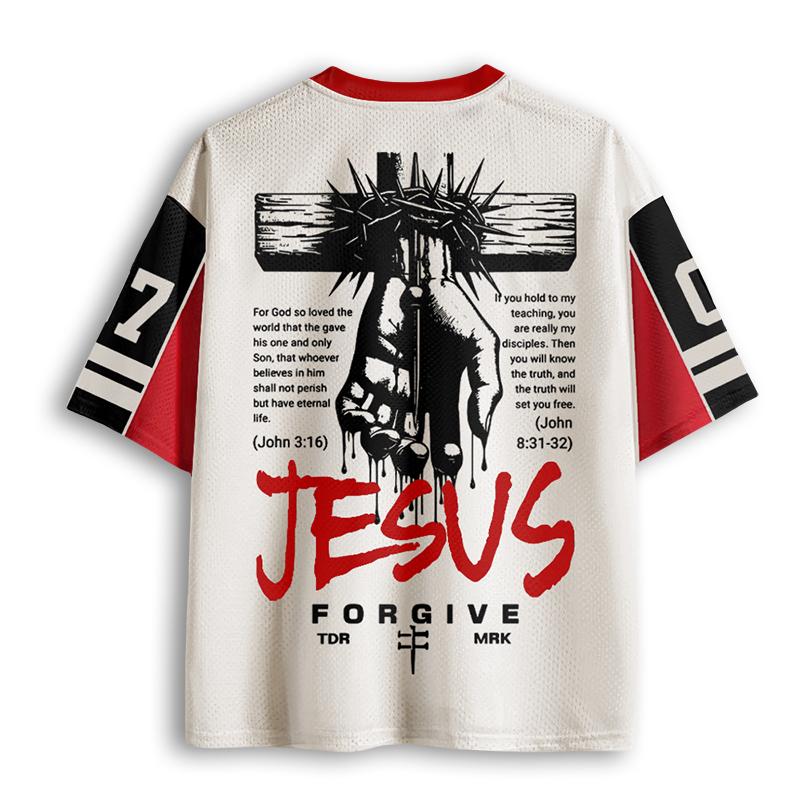 Baddiecat Jesus Faith Mesh Jersey
