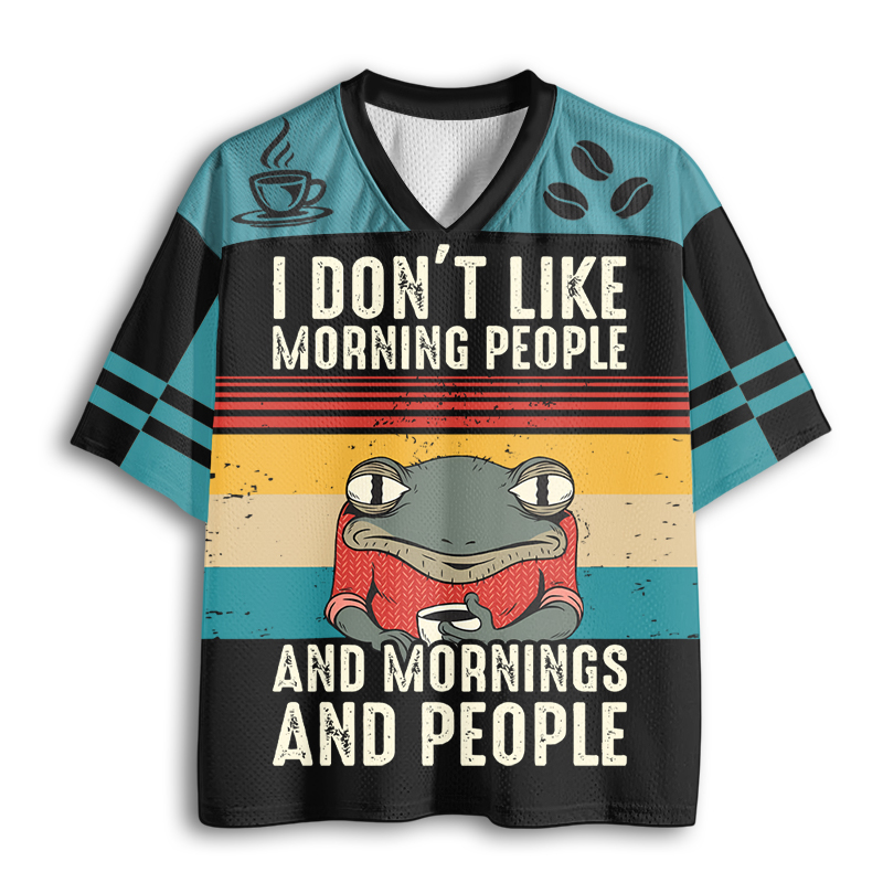 Baddiecat I Don't Like Morning People Mesh Jersey