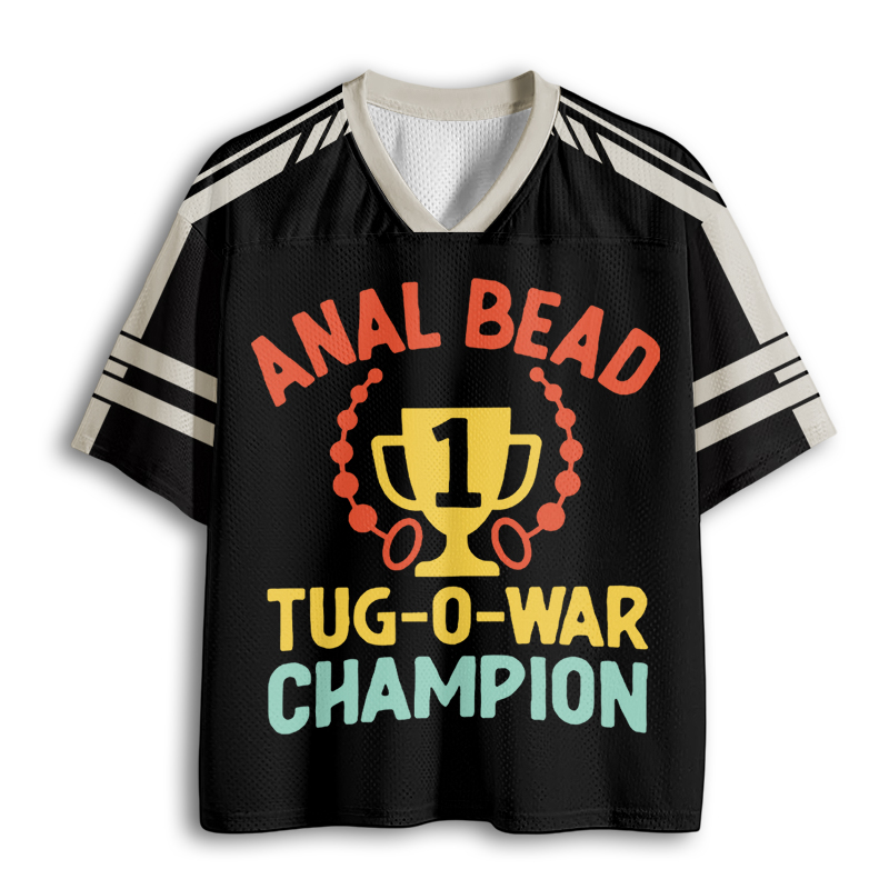 Baddiecat Funny Dank Meme Anal Bead Tug-O-War Mesh Jersey