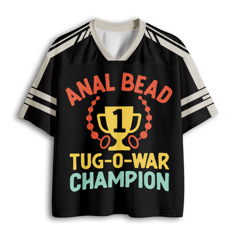 Baddiecat Funny Dank Meme Anal Bead Tug-O-War Mesh Jersey