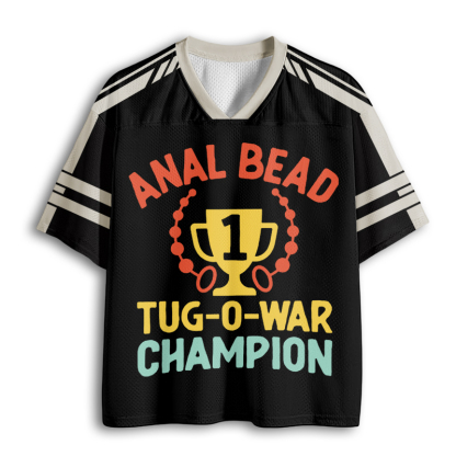 Baddiecat Funny Dank Meme Anal Bead Tug-O-War Mesh Jersey