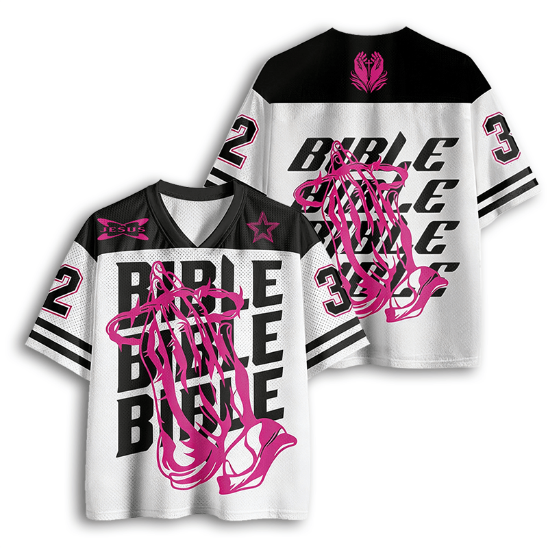 Baddiecat Bible Christian Faith Mesh Jersey