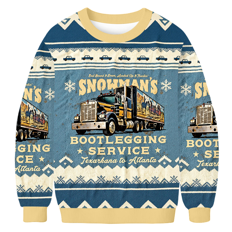 Baddiecat Snowman’s Bootlegging Service Ugly Sweatshirt