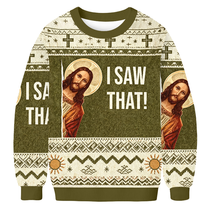 Baddiecat Jesus I Saw That Ugly Sweatshirt