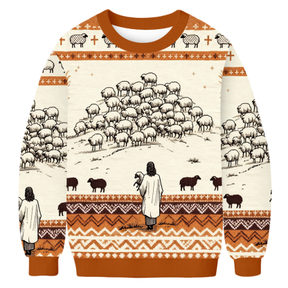 Baddiecat Jesus The Lost Sheep Ugly Sweatshirt