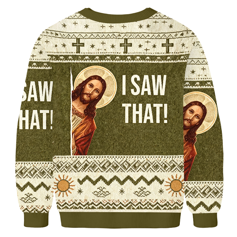 Baddiecat Jesus I Saw That Ugly Sweatshirt