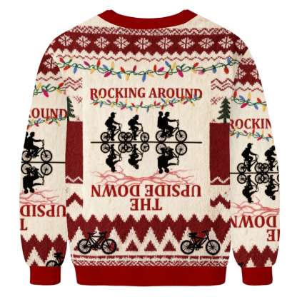 Baddiecat Rocking Around The Upside Down Ugly Sweatshirt