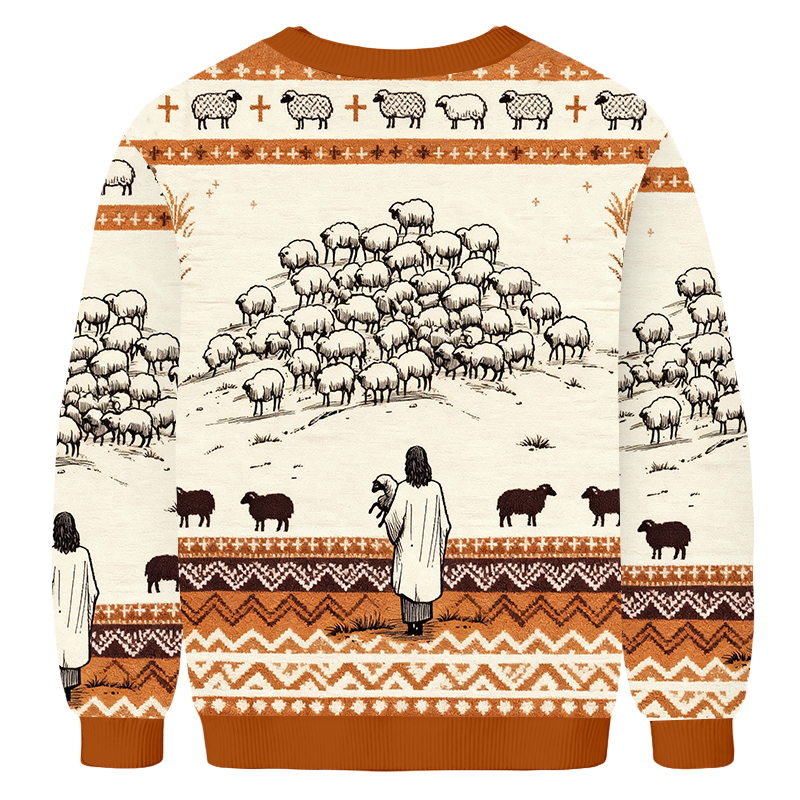 Baddiecat Jesus The Lost Sheep Ugly Sweatshirt