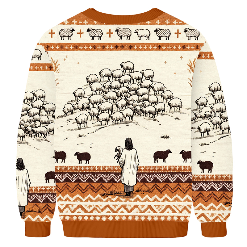 Baddiecat Jesus The Lost Sheep Ugly Sweatshirt