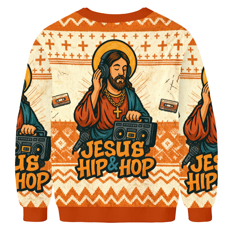 Baddiecat Jesus Hip Hop Ugly Sweatshirt