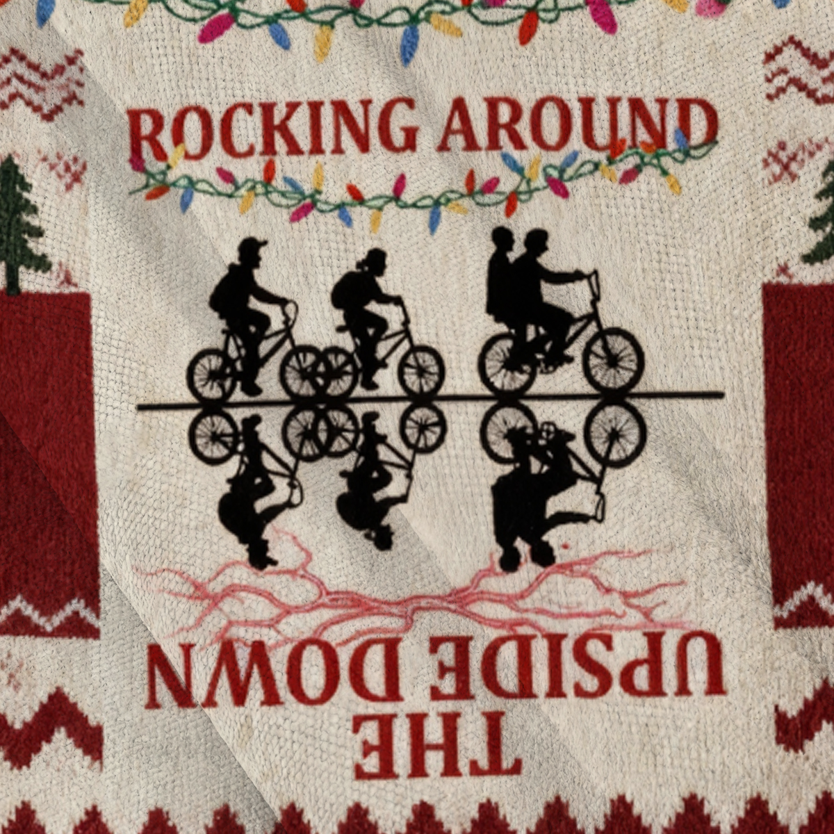 Baddiecat Rocking Around The Upside Down Ugly Sweatshirt