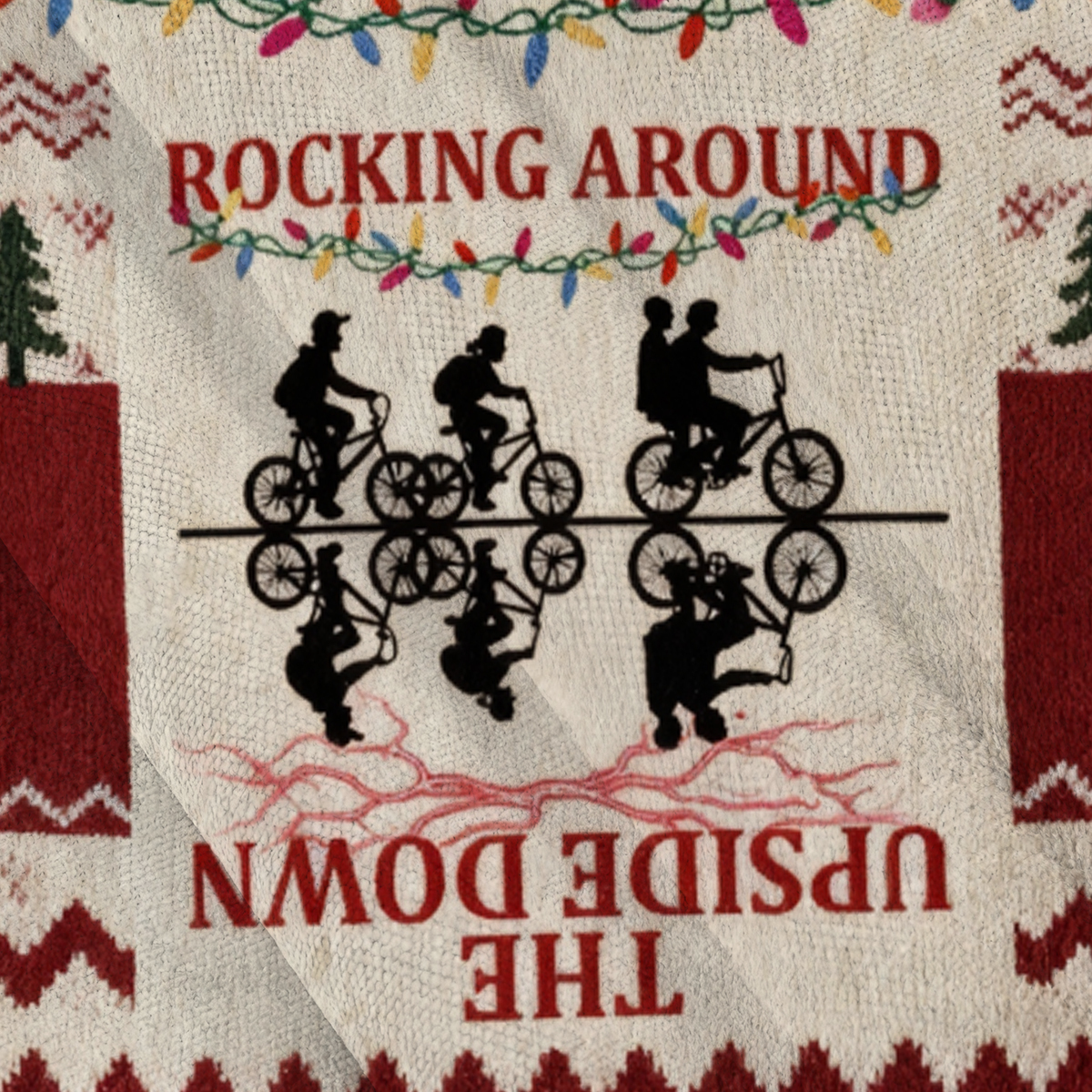 Baddiecat Rocking Around The Upside Down Ugly Sweatshirt