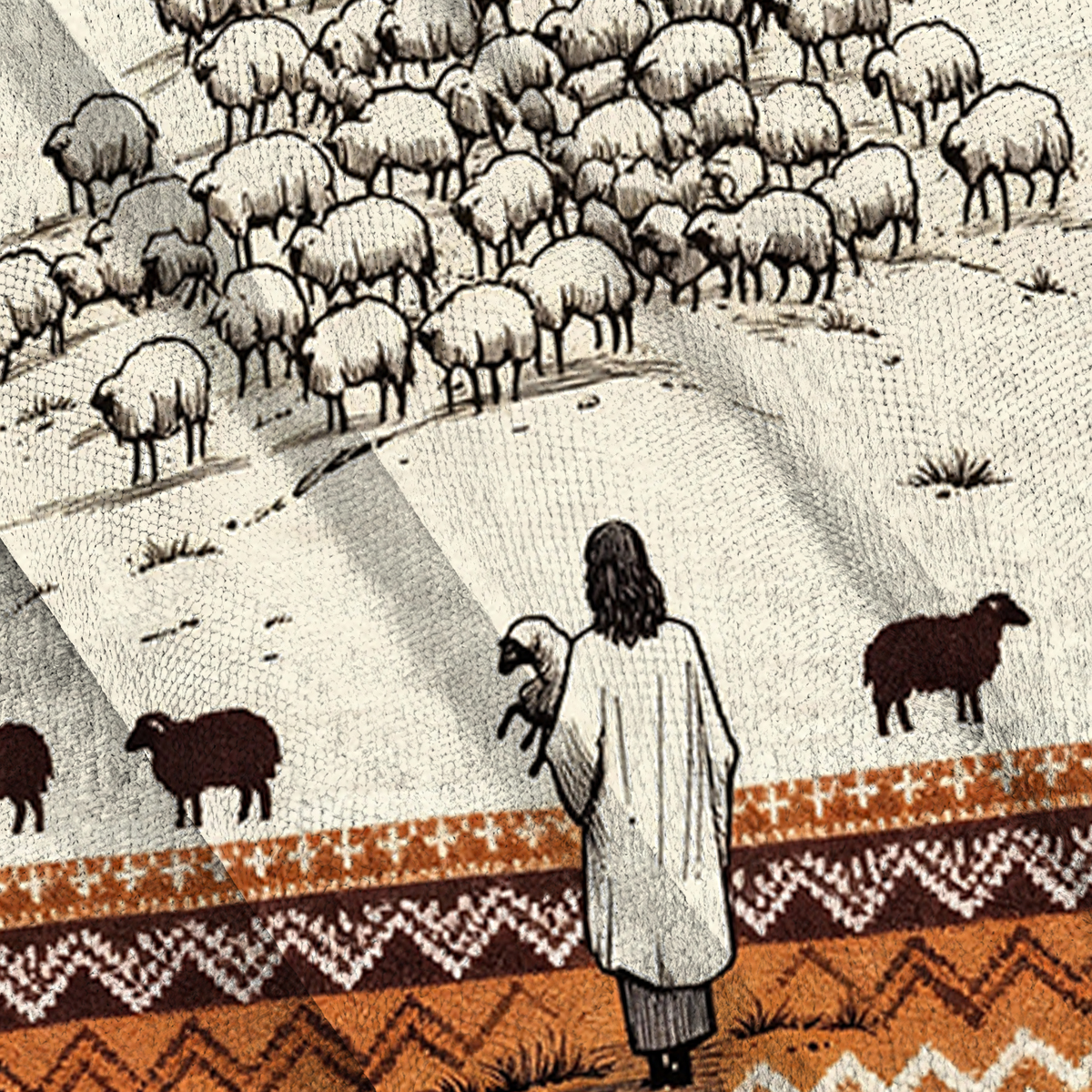 Baddiecat Jesus The Lost Sheep Ugly Sweatshirt