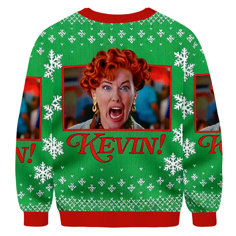 Baddiecat Kevin Christmas Ugly Sweatshirt