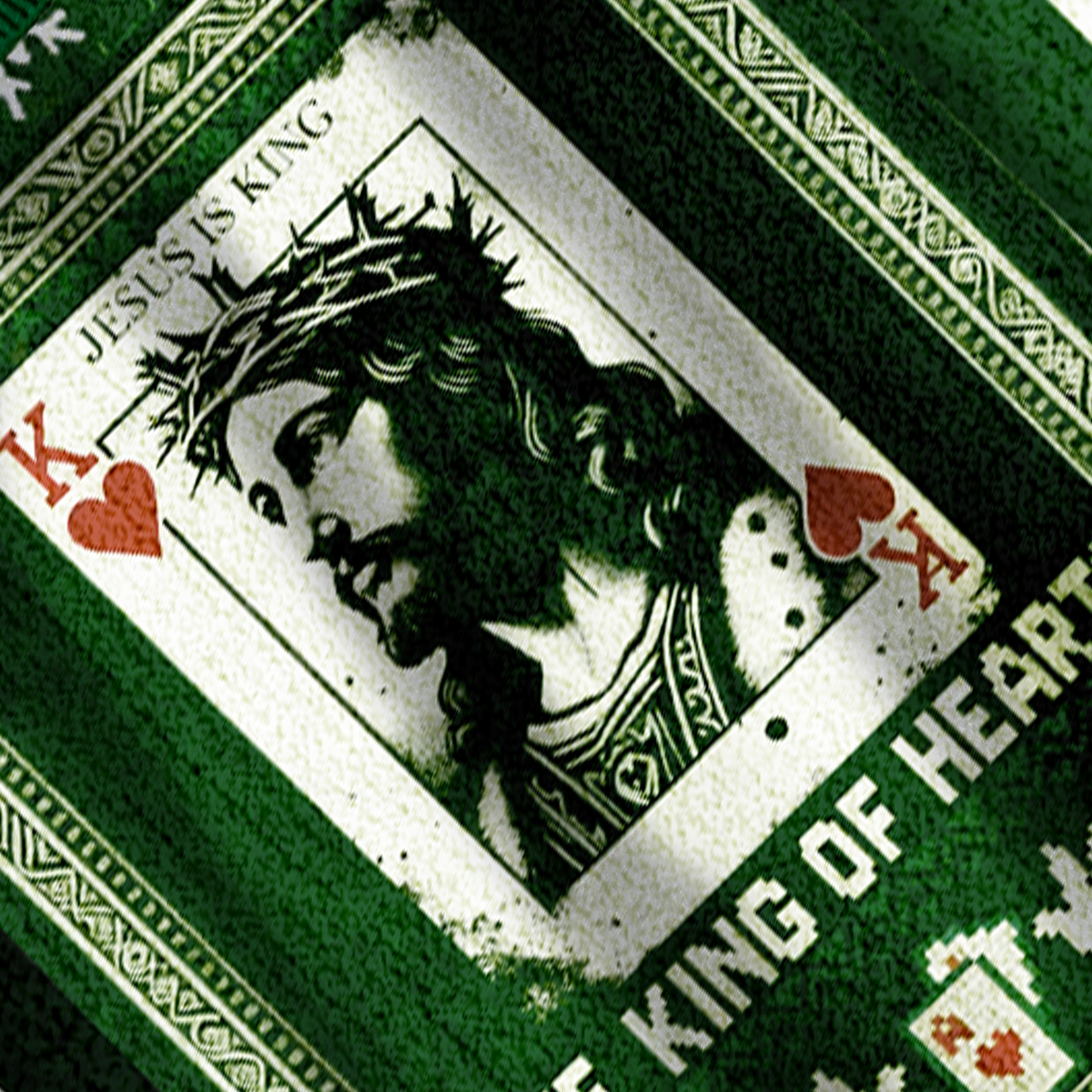 Baddiecat The King Of Hearts Christmas Ugly Sweatshirt