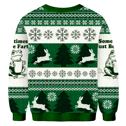 Baddiecat Sometimes I Just Be Fartin Christmas Ugly Sweatshirt