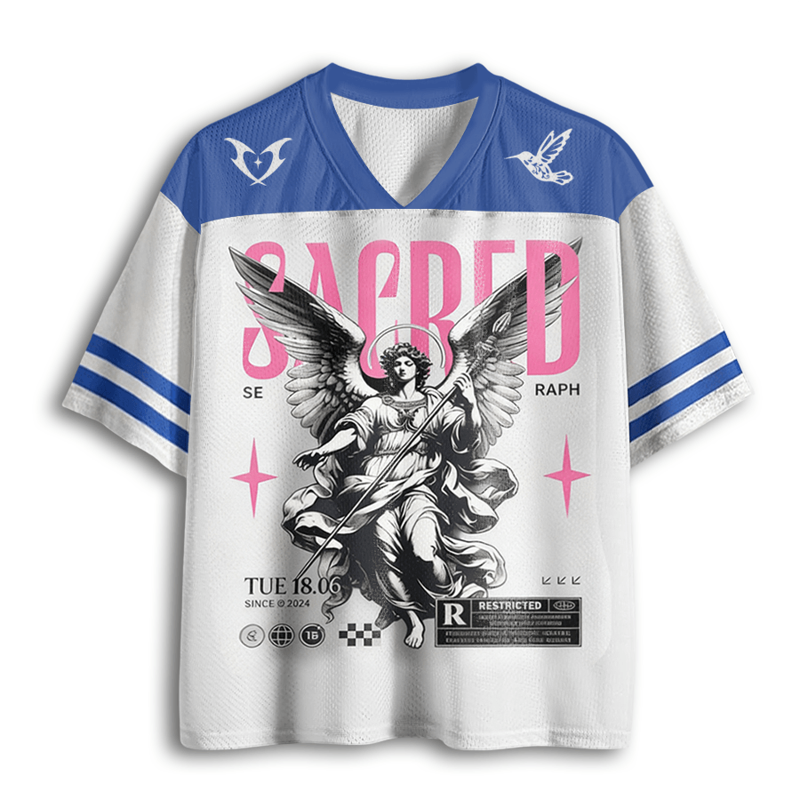 Baddiecat God Christian Faith Mesh Jersey