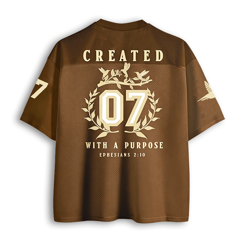 Baddiecat Ephesians Christian Faith Mesh Jersey