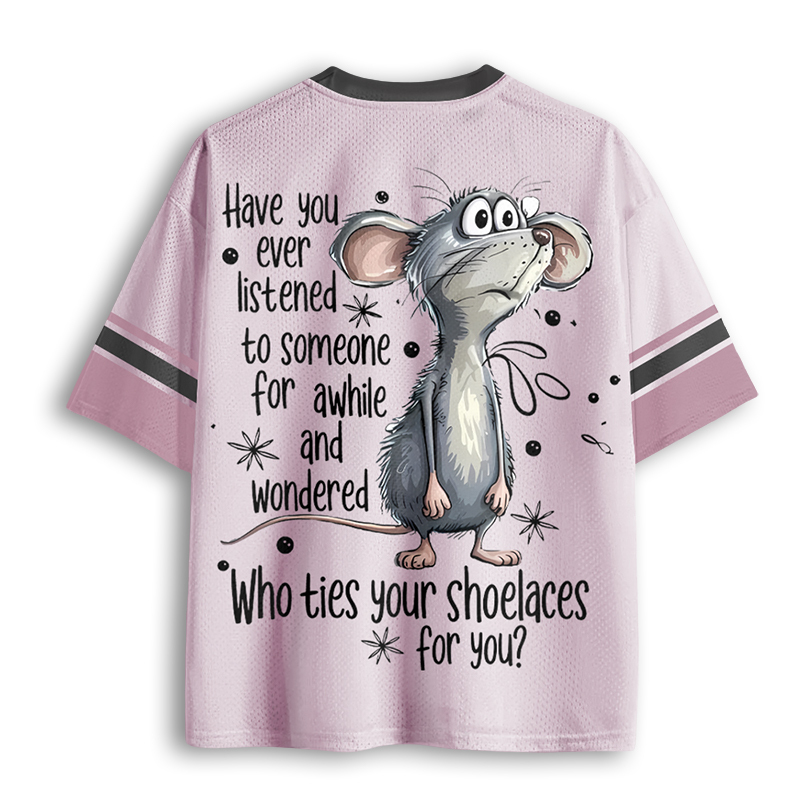 Baddiecat Who Ties Your Shoelaces For You Mouse Mesh Jersey
