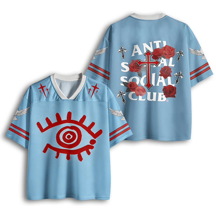 Baddiecat Anti Social ClubChristian Faith Mesh Jersey