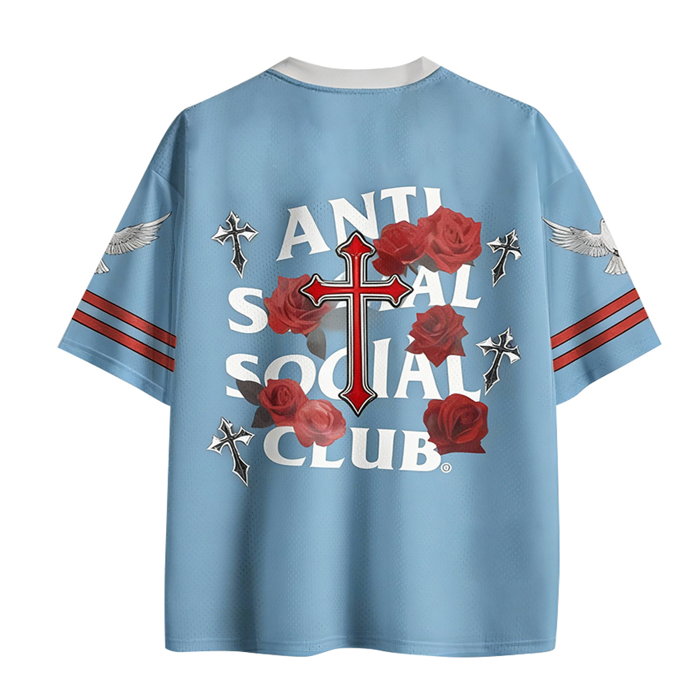 Baddiecat Anti Social ClubChristian Faith Mesh Jersey