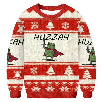 Baddiecat HUZZAH Christmas Ugly Sweatshirt