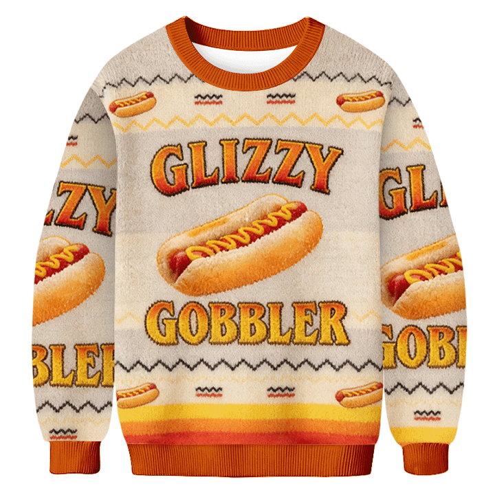 Baddiecat Glizzy Gobbler Hotdog Ugly Sweatshirt