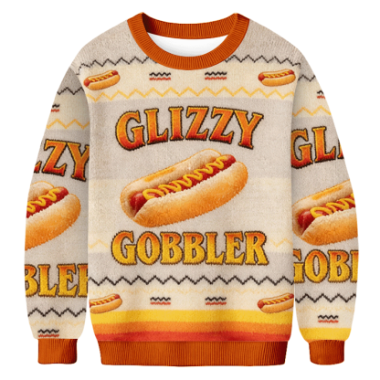 Baddiecat Glizzy Gobbler Hotdog Ugly Sweatshirt