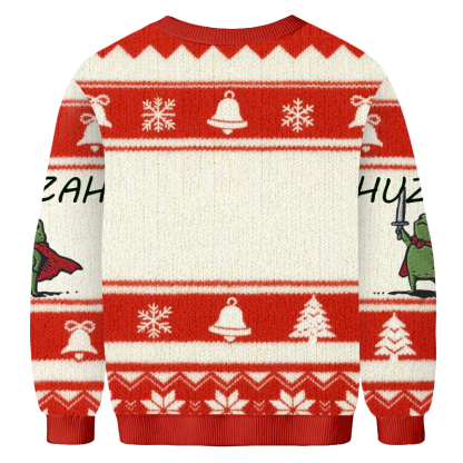 Baddiecat HUZZAH Christmas Ugly Sweatshirt