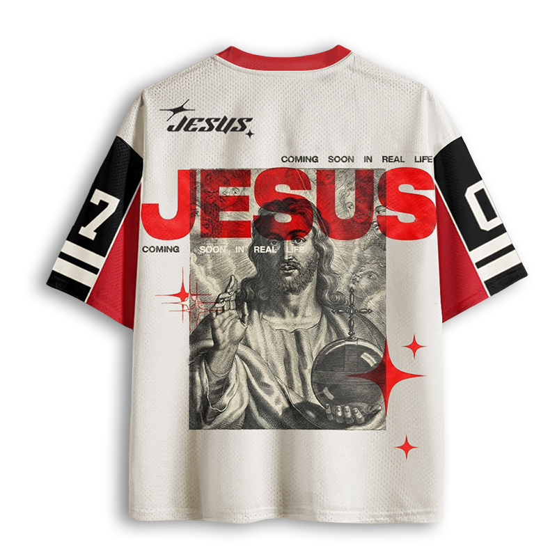 Baddiecat Jesus Christian Faith Mesh Jersey