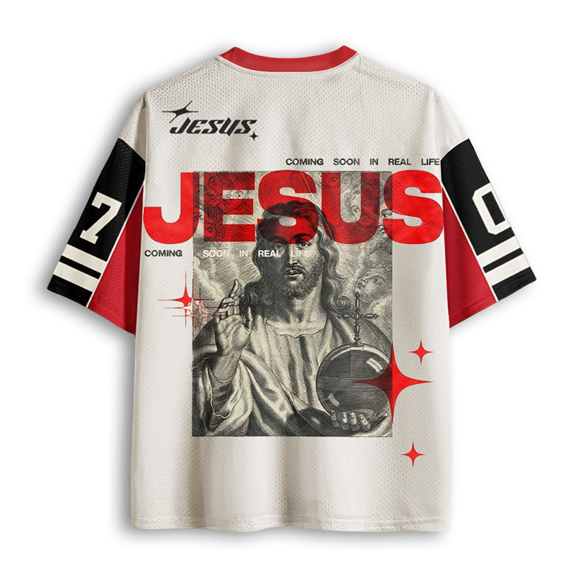 Baddiecat Jesus Christian Faith Mesh Jersey