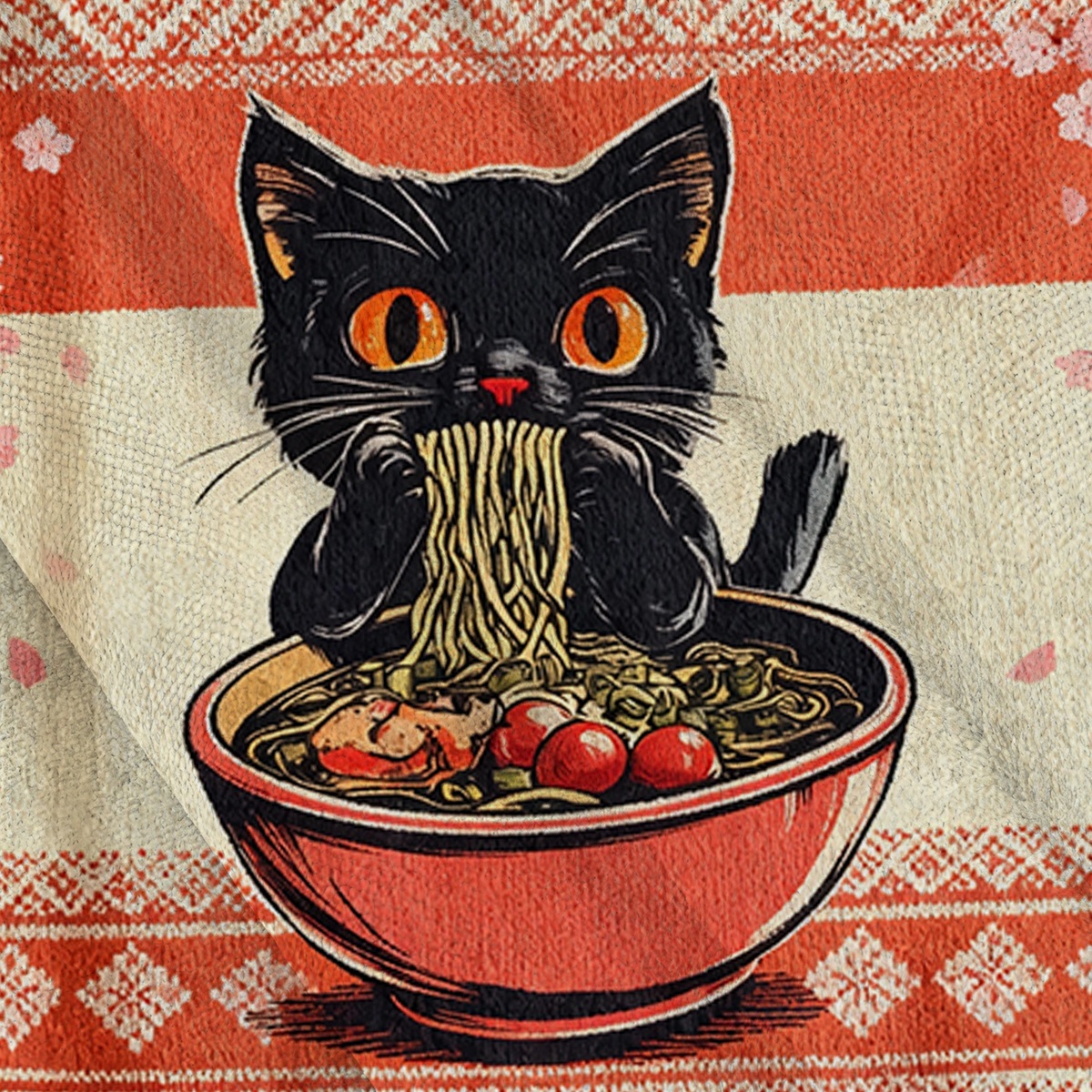 Baddiecat Cat Ramen Japanese Ugly Sweatshirt