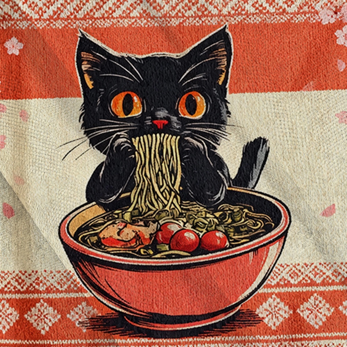 Baddiecat Cat Ramen Japanese Ugly Sweatshirt