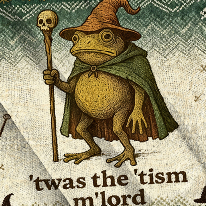 Baddiecat Frog 'Twas The 'Tism M'lord Ugly Sweatshirt