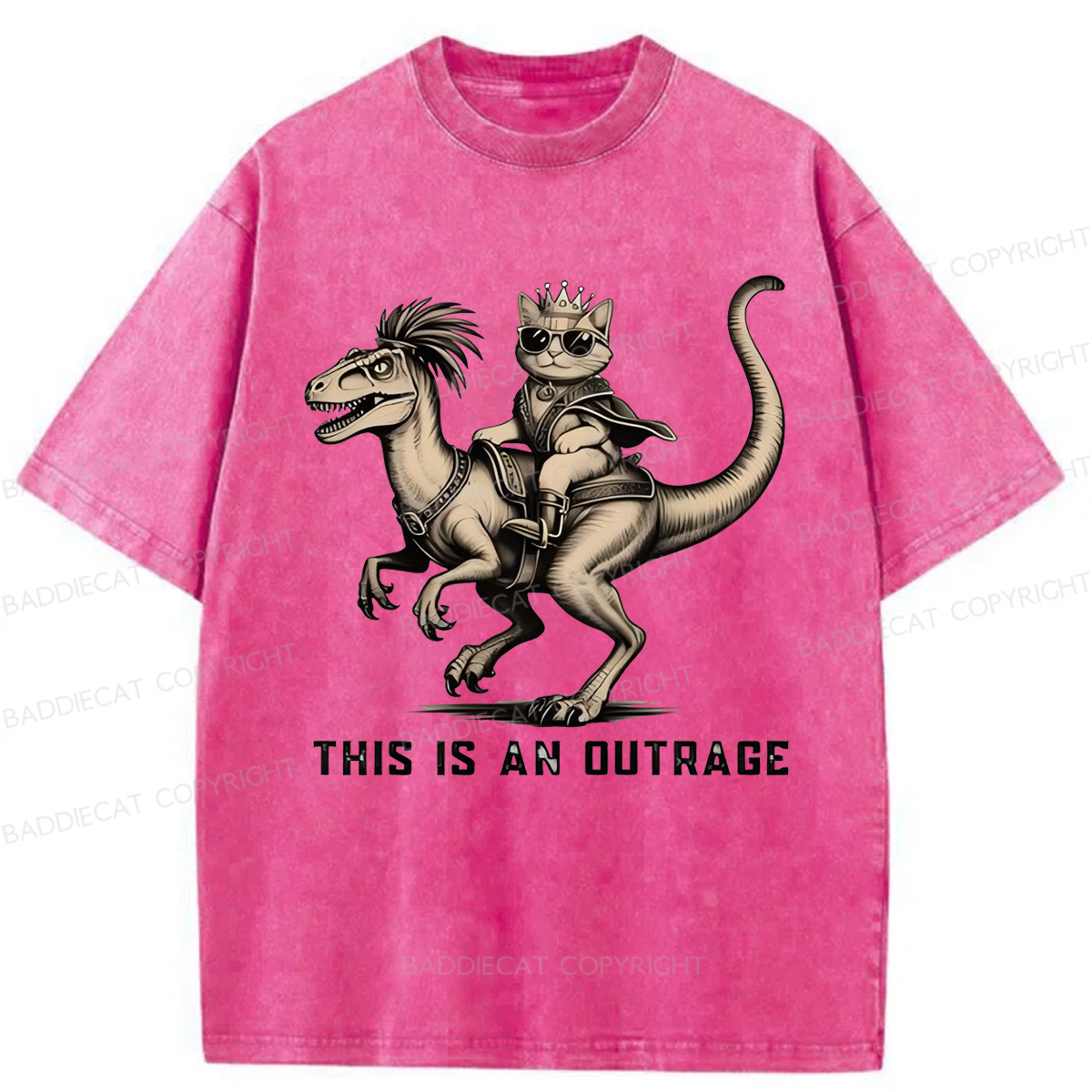 Baddiecat Princess Donut and Mongo Washed T-shirt
