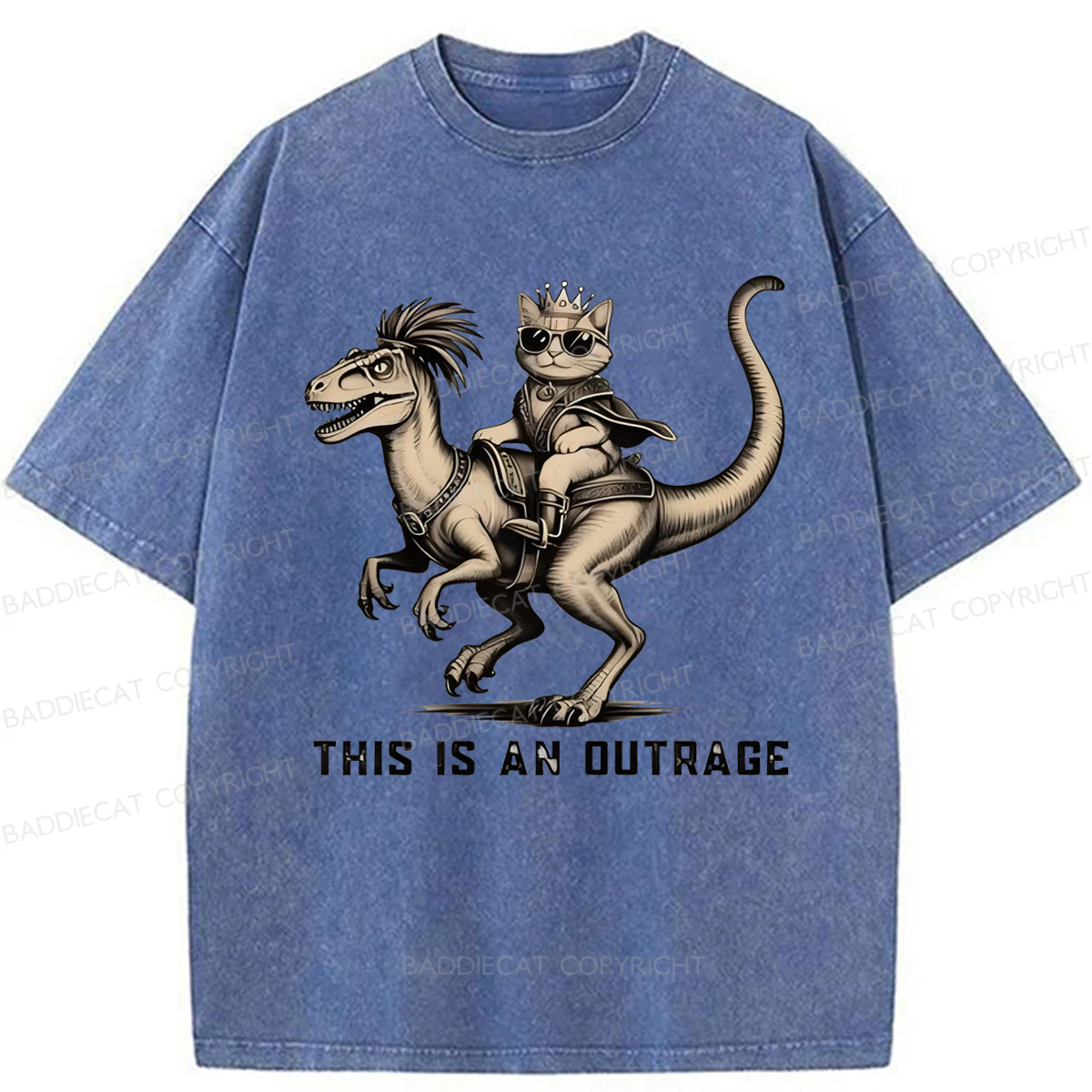 Baddiecat Princess Donut and Mongo Washed T-shirt