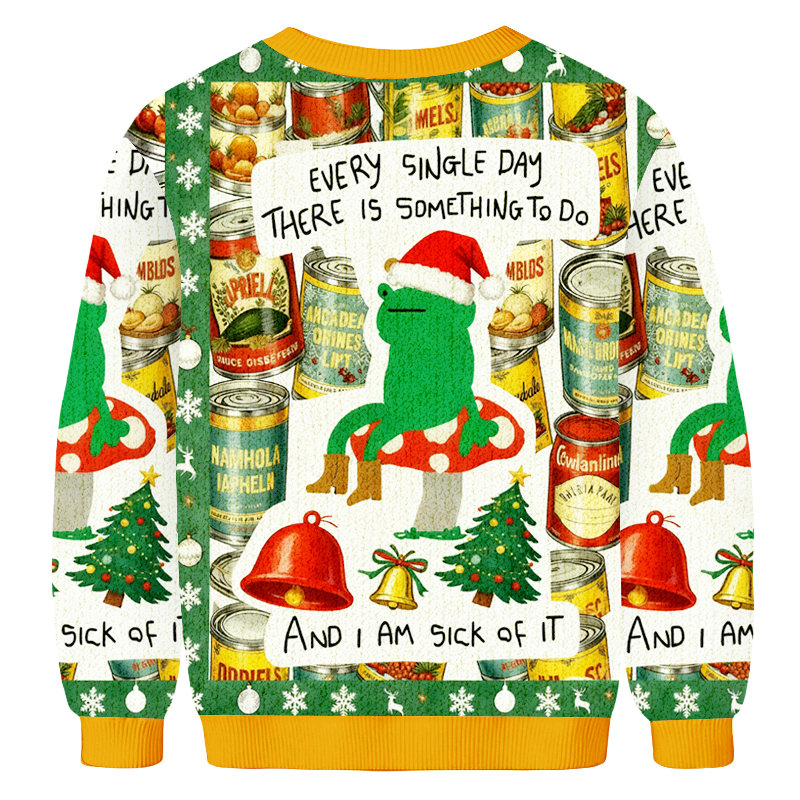 Baddiecat Every Single Day There Is Something To Do Christmas Ugly Sweatshirt