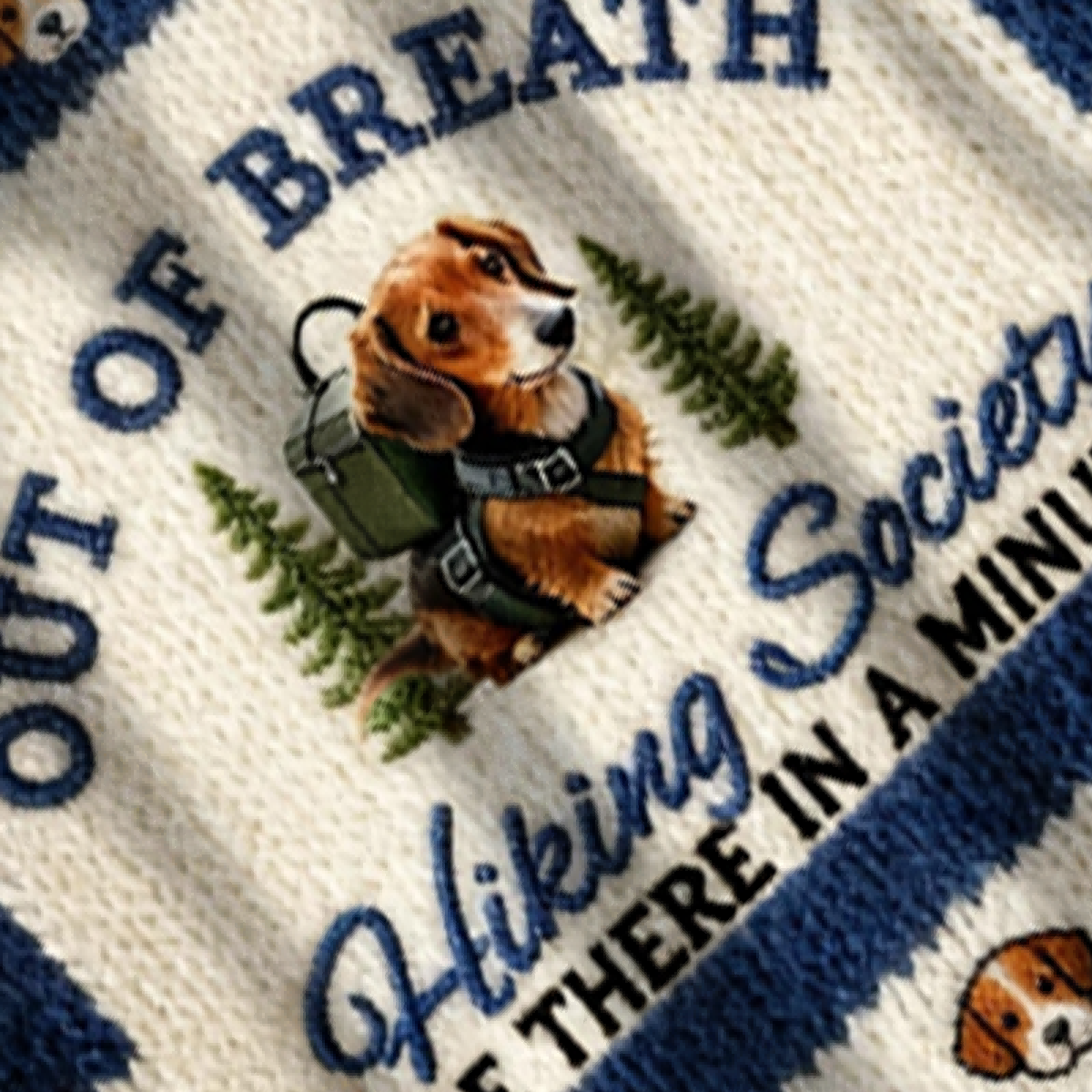 Baddiecat The Dachshund Out Of Breath Hiking Society Be There In A Minute For Porche Christmas Ugly Sweatshirt