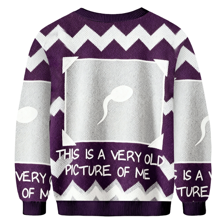 Baddiecat This Is A Very Old Picture Of Me Christmas Ugly Sweatshirt