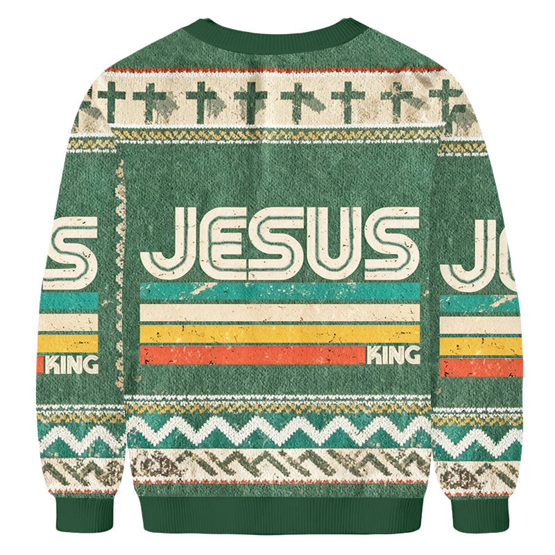 Baddiecat Jesus Is King Ugly Sweatshirt