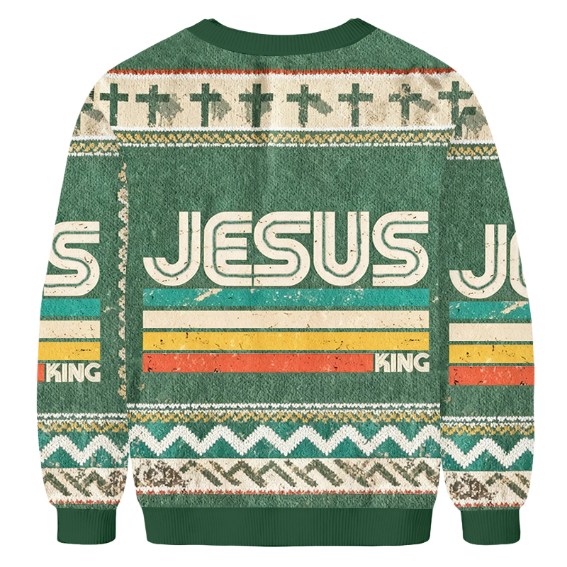 Baddiecat Jesus Is King Ugly Sweatshirt