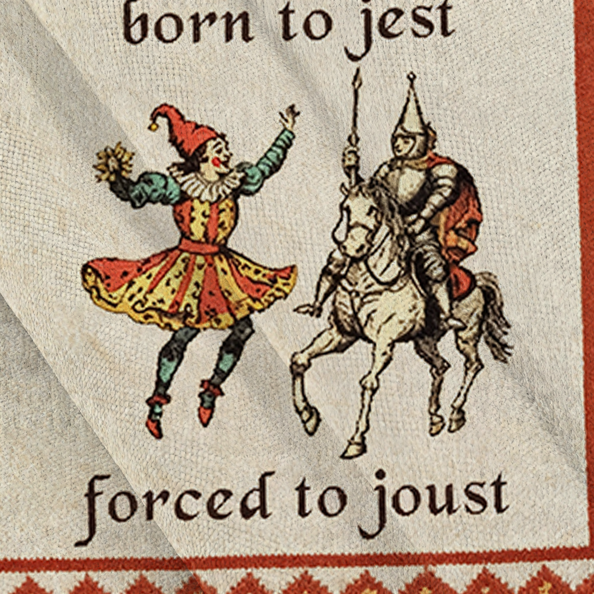 Baddiecat Born To Jest Forced To Joust Ugly Sweatshirt