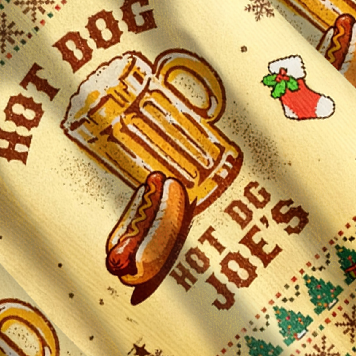 Baddiecat Hot Dog Christmas Ugly Sweatshirt