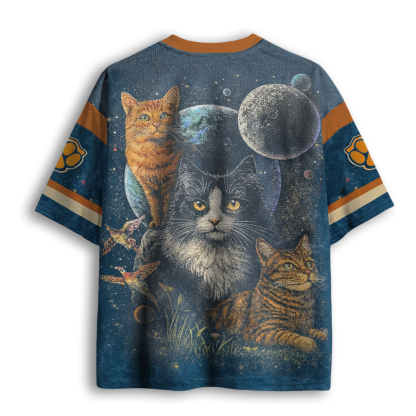 Baddiecat Galaxy Cosmic Cats Mesh Jersey