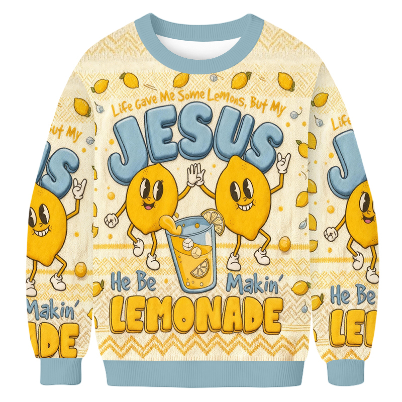 Baddiecat He Be Makin' Lemonade Ugly Sweatshirt